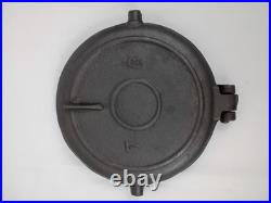 Vintage Cast Iron Waffle Maker Detroit Stove Works 1890's Size 7/8 Restored