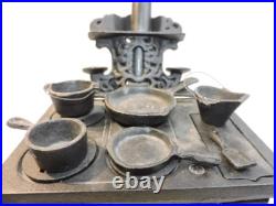 Vintage Crescent Advertising Miniature Cast-Iron Stove Salesman Sample USA