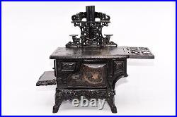 Vintage Crescent Cast Iron Miniature Stove & Accessories