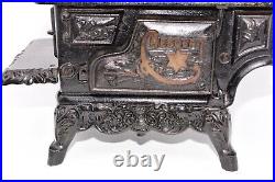 Vintage Crescent Cast Iron Miniature Stove & Accessories