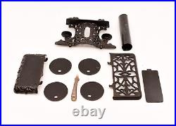 Vintage Crescent Cast Iron Miniature Stove & Accessories