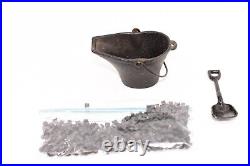Vintage Crescent Cast Iron Miniature Stove & Accessories