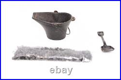 Vintage Crescent Cast Iron Miniature Stove & Accessories