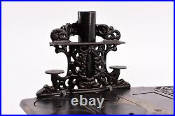 Vintage Crescent Cast Iron Miniature Stove & Accessories