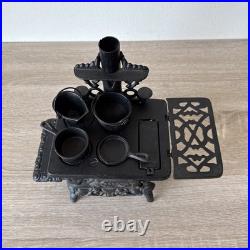 Vintage Crescent Salesmen Sample Large 10 WIDE Miniature Cast Iron Cook Stove