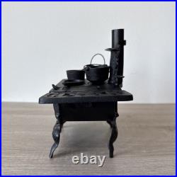 Vintage Crescent Salesmen Sample Large 10 WIDE Miniature Cast Iron Cook Stove