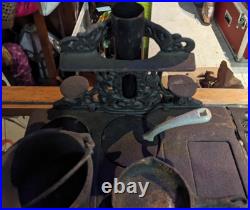 Vintage Crescent Salesmens Sample Large 10 Miniature Cast Iron Cook Stove