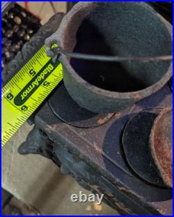 Vintage Crescent Salesmens Sample Large 10 Miniature Cast Iron Cook Stove