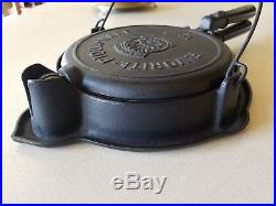 Vintage FAVORITE PIQUA WARE Cast Iron NO 8 STOVES Ranges WAFFLE IRON & Stand