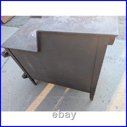 Vintage Fisher Papa Bear Wood Burning Stove Single Door Cast Iron