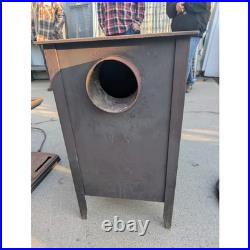 Vintage Fisher Papa Bear Wood Burning Stove Single Door Cast Iron