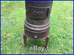 Vintage French Cast Iron Stove For Home Or Chimenea