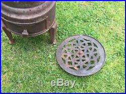 Vintage French Cast Iron Stove For Home Or Chimenea