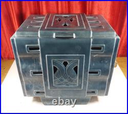 Vintage French Enamelled Cast Iron Stove