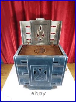 Vintage French Enamelled Cast Iron Stove
