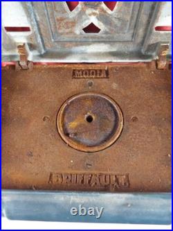 Vintage French Enamelled Cast Iron Stove