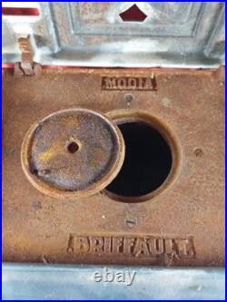 Vintage French Enamelled Cast Iron Stove