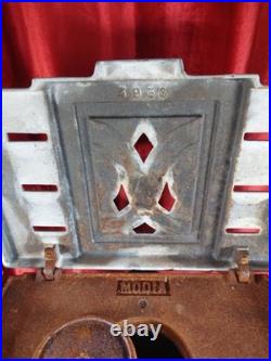Vintage French Enamelled Cast Iron Stove