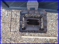 Vintage French made'Flamme Bleue' no. 2 Stove. Cast Iron Stove with Brass base