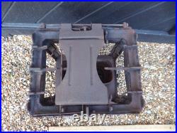 Vintage French made'Flamme Bleue' no. 2 Stove. Cast Iron Stove with Brass base