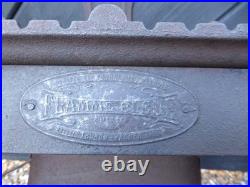 Vintage French made'Flamme Bleue' no. 2 Stove. Cast Iron Stove with Brass base