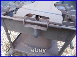 Vintage French made'Flamme Bleue' no. 2 Stove. Cast Iron Stove with Brass base