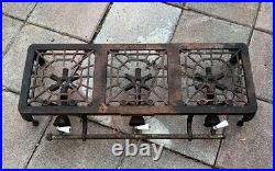 Vintage GRISWOLD 603 CAST IRON 3 Burner Camp Stove RARE With Extra Parts