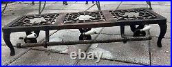 Vintage GRISWOLD 603 CAST IRON 3 Burner Camp Stove RARE With Extra Parts