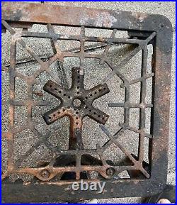 Vintage GRISWOLD 603 CAST IRON 3 Burner Camp Stove RARE With Extra Parts
