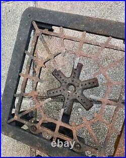Vintage GRISWOLD 603 CAST IRON 3 Burner Camp Stove RARE With Extra Parts