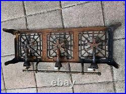 Vintage GRISWOLD 603 CAST IRON 3 Burner Camp Stove RARE With Extra Parts