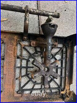 Vintage GRISWOLD 603 CAST IRON 3 Burner Camp Stove RARE With Extra Parts
