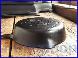 Vintage GRISWOLD Cast Iron SKILLET Frying Pan # 5 LARGE BLOCK LOGO Ironspoon