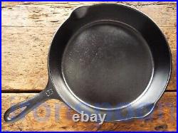 Vintage GRISWOLD Cast Iron SKILLET Frying Pan # 8 LARGE BLOCK LOGO Ironspoon