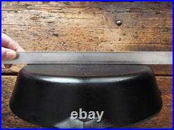 Vintage GRISWOLD Cast Iron SKILLET Frying Pan # 9 LARGE BLOCK LOGO Ironspoon