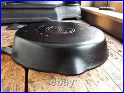 Vintage GRISWOLD Cast Iron SKILLET Frying Pan # 9 LARGE BLOCK LOGO Ironspoon