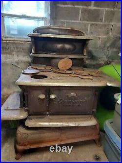 Vintage Glenwood wood burning kitchen stove