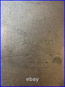 Vintage Griswold 11 Cast Iron Griddle NOS With Original Sticker Read