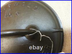 Vintage Griswold Cast Iron #6 Cast Iron Dutch Oven Slant Logo Lid Cover Vintage Griswold Cast Iron #6 Cast Iron Dutch Oven Slant Logo Lid Cover