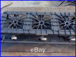 Vintage Griswold Cast Iron Gas Grill Plate Stove 713 3 Burner Rare Works