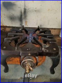 Vintage Griswold Cast Iron Single Burner Gas Stove Made In USA #201 Restored