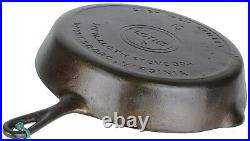 Vintage Griswold WJ Loth Stove No 10 Cast Iron Skillet Restored Condition