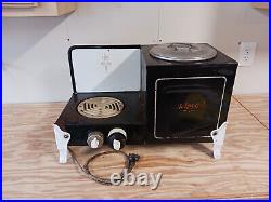 Vintage Hotpoint table top Electric Stove withSoup Pot