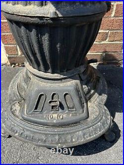 Vintage Jewel Pot Belly Stove No. 10 Cast Iron