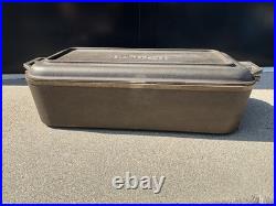Vintage Lodge Rectangular Fish Fryer Roaster with Lid, Lightly Used Vintage Lodge Rectangular Fish Fryer Roaster with Lid, Lightly Used