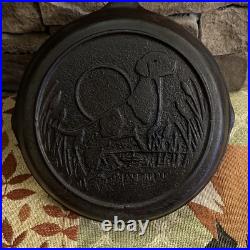 Vintage Lodge Wildlife Series Bird Dog Cast Iron Skillet Pan 10 Rare Vintage Lodge Wildlife Series Bird Dog Cast Iron Skillet Pan 10 Rare