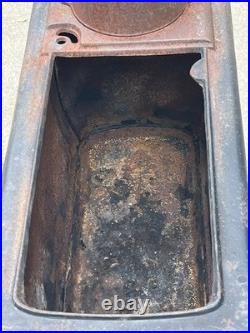 Vintage Log Wood Cast Iron Wood Burning Stove & Chimney Pipes Damper 32 Cooker Vintage Log Wood Cast Iron Wood Burning Stove & Chimney Pipes Damper 32 Cooker
