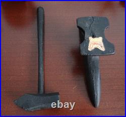 Vintage Miniature Cast Iron Lot 23 Pieces, Hand Painted, Stove Irons, scales etc