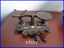 Vintage Miniature Cast Iron Lot 23 Pieces, Hand Painted, Stove Irons, scales etc