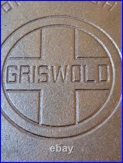 Vintage No. 10 Griswold Cast Iron Tite Top 3 Footed Dutch Oven 310A With Lid